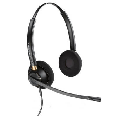 Plantronics EncorePro HW520N Duo Headset for Hard of Hearing - Refurbished